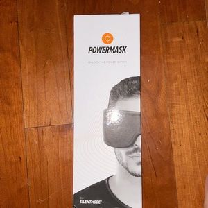 Power mask bluetooth speakers on eye mask.